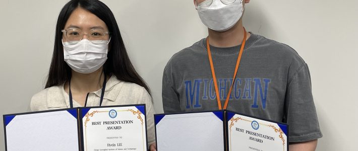 Se-In and Hyein won an excellent post award at KSBNS_2022 !!